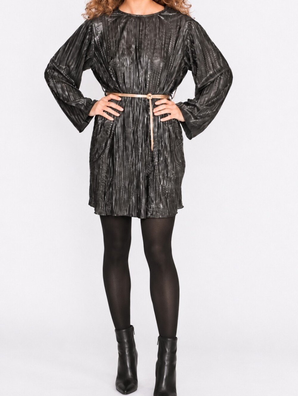 Nwt Smash Tess 3 Xl Black Metallic Tasia Mini Dress